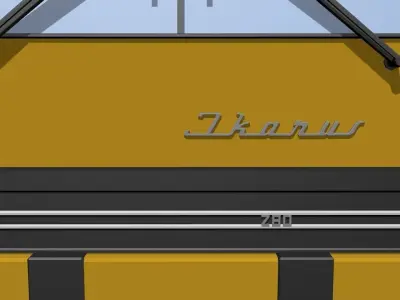 set of urban passenger transport IKARUS 3D model