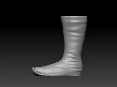 High-poly model Boots boot 3D model