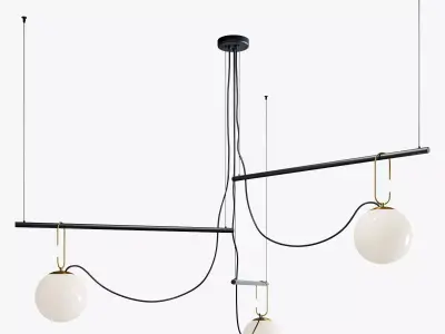 Domosvet design point black gold 3D model