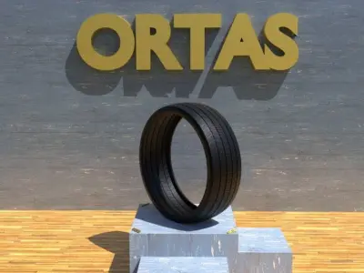 ORTAS TIRE NO 12 GAME READY Low-poly 3D model