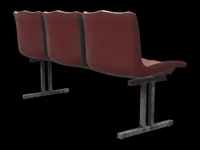 waiting chair 02 3D model