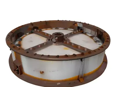 Rusty Heavy Duty Industrial Base 3D model