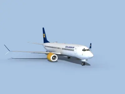 Boeing 737-800 Max Icelandair 3D model