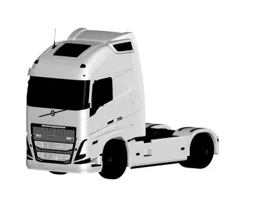 volvo fh16 3D model by truck-3d