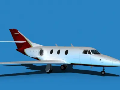 Dassault Falcon 10 V06 3D model
