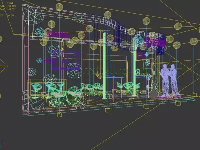 Exhibition - Area - 9X6-3DMAX2009-067 3D model