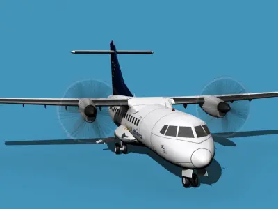 ATR-42-320 Lufthansa Team 3D model