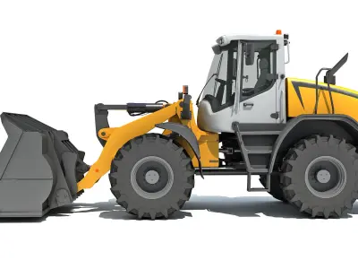 Wheel loader 3D model by 3D-Horse - Textured