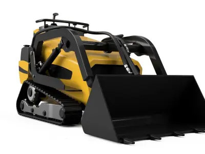 Skid Steer Mini Excavator 3D model