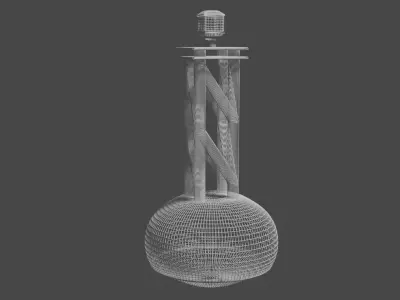 Rusted Buoy Free low-poly 3D model