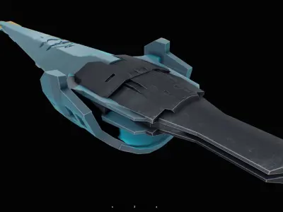 spaceship b10 3D model