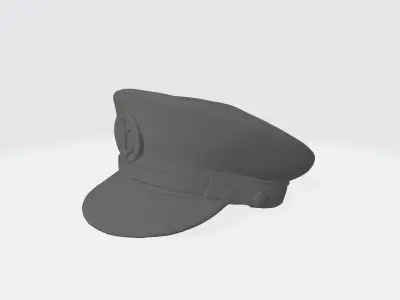 Captain hat 3D model purchase