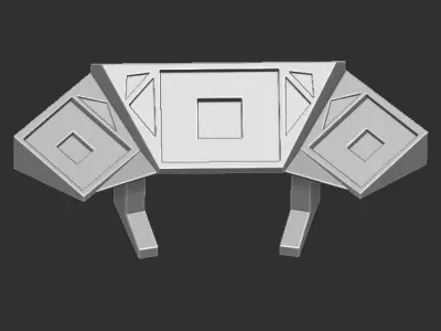 Diorama Scifi Desk 3D print model