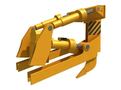 Excavator Fork Bucket  3D model