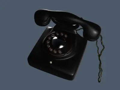 Old phone Low-poly 3D model