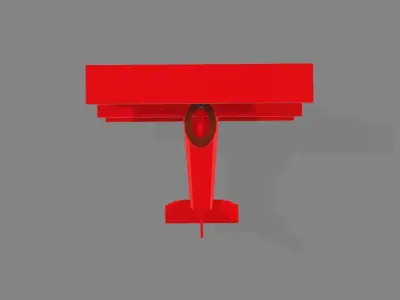 the red barons plane Low-poly 3D model