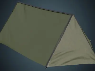 Tent 4A Low-poly 3D model