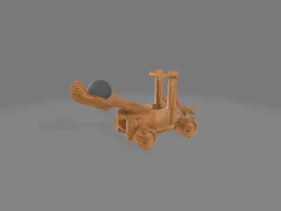 CATAPULTA wooden toy forklift 3D model