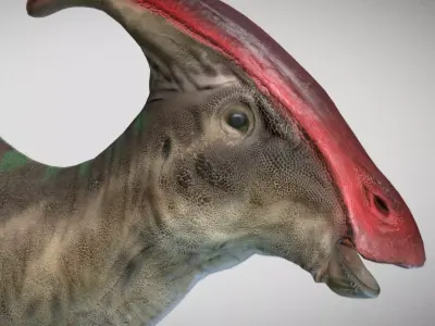 Parasaurolophus Low-poly 3D model purchase