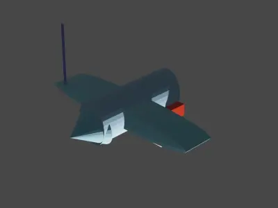 plane animation Free 3D model