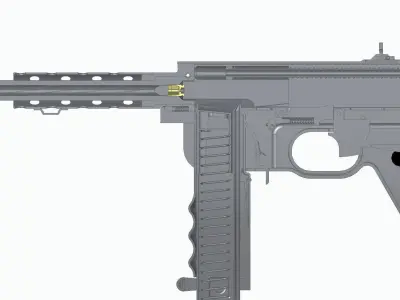 MAT-49 gun 3D model
