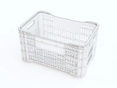 Plastic crate 23 3D model
