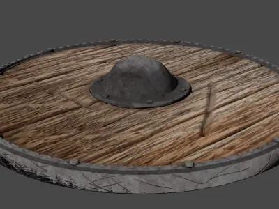 Medieval Shield 3D model get