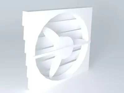 Exhaust fan with slatted vents Free 3D model