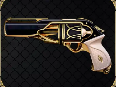 Aristocrat Revolver Low-poly 3D model