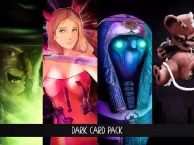 Dark Card Pack 3D model