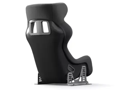 Racing Car Seat Low-poly 3D model