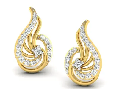 3d printable model diamond pendant gold 3D print model