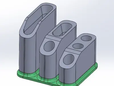penholder-01 pen and pencil holder Free 3D print model