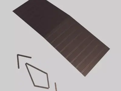Industrial Roof Free low-poly 3D model