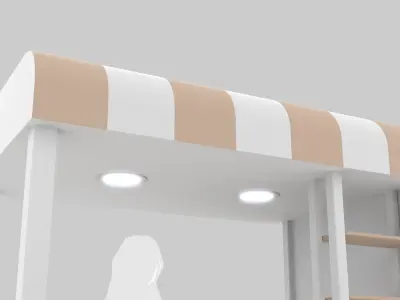 Pop Up Stall 3D model