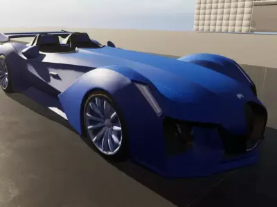 Car lowpoly Free 3D print model