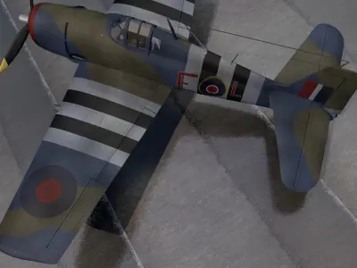 Grumman Hellcat Mk-1 - RN 3D model
