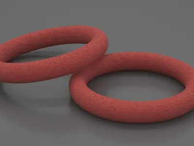 Ring Dog Toy Used 3D model