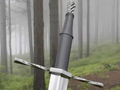 Bastard Sword 3D model