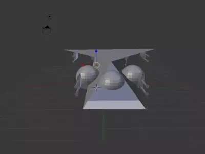 Scifi light Spaceship 3d model 3D model