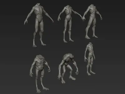 Creature Bodies Part 1 3D model