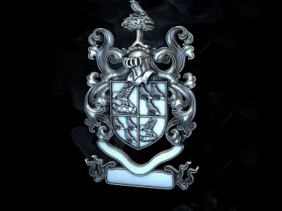 Risley Coat of Arms 3D print model