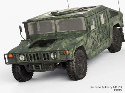 Humvee Military M1151 3D model