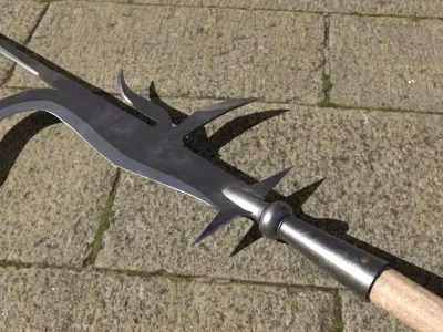 Italian Billhook Low-poly 3D model
