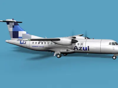 ATR  ATR-42-500 Azul 3D model