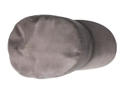 Black  fidel cap 10 Low-poly 3D model