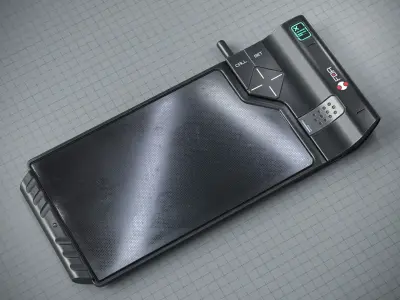 Sci-fi Data Pad PBR Low-poly 3D model