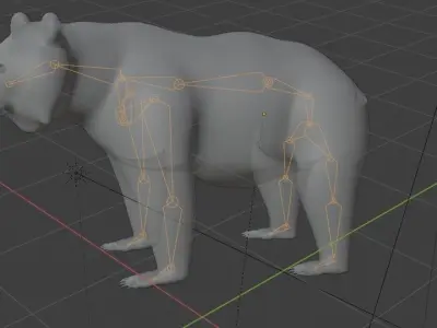 Polar Bear Low-poly 3D model
