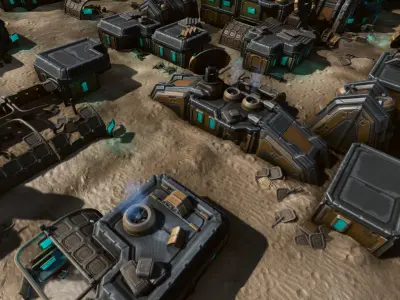Isometric Survival Level Pack Low-poly 3D model