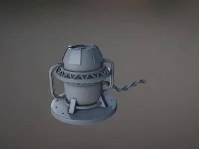 Sci fi props -007 - NO TEXTURES Free 3D model